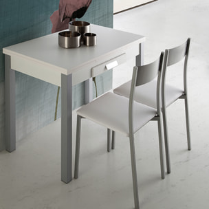 Set de 4 sillas – Polipiel y metal