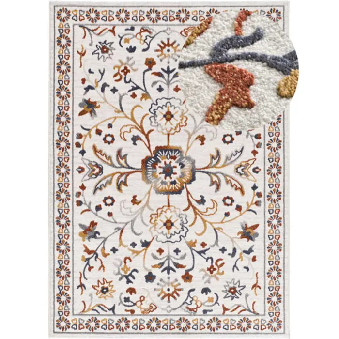 LULY Alfombra clásica con relieve Multicolor, varias medidas disponibles.