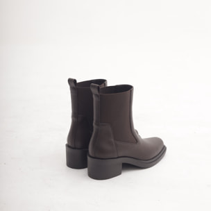 STIVALETTO TEXANO ELASTICI TESTA DI MORO