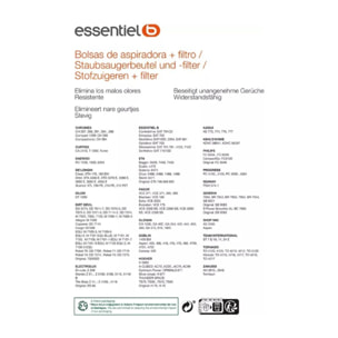 Sac aspirateur ESSENTIELB EB1900