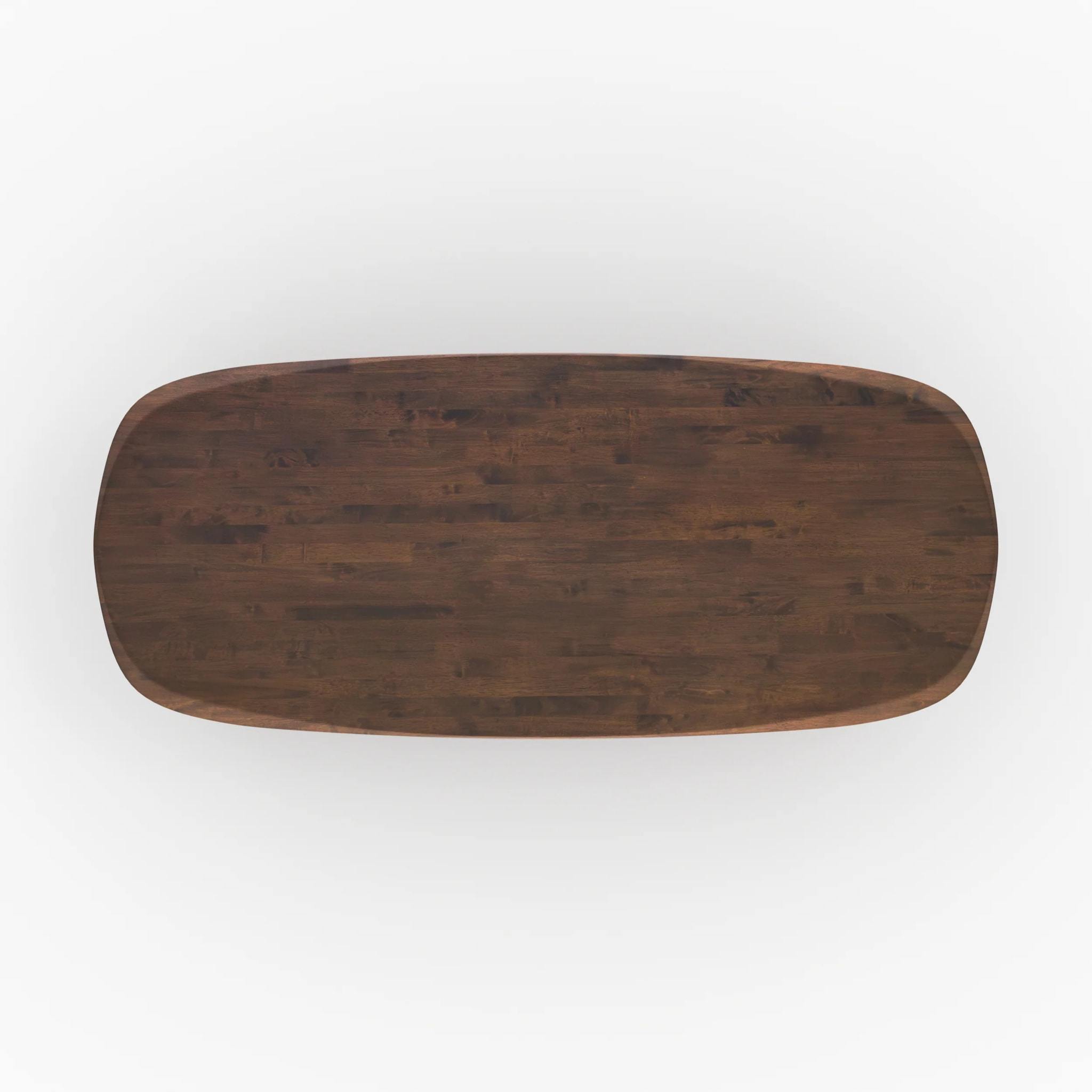 Table rectangulaire en bois d'hévéa massif foncé 8 personnes - Merlin