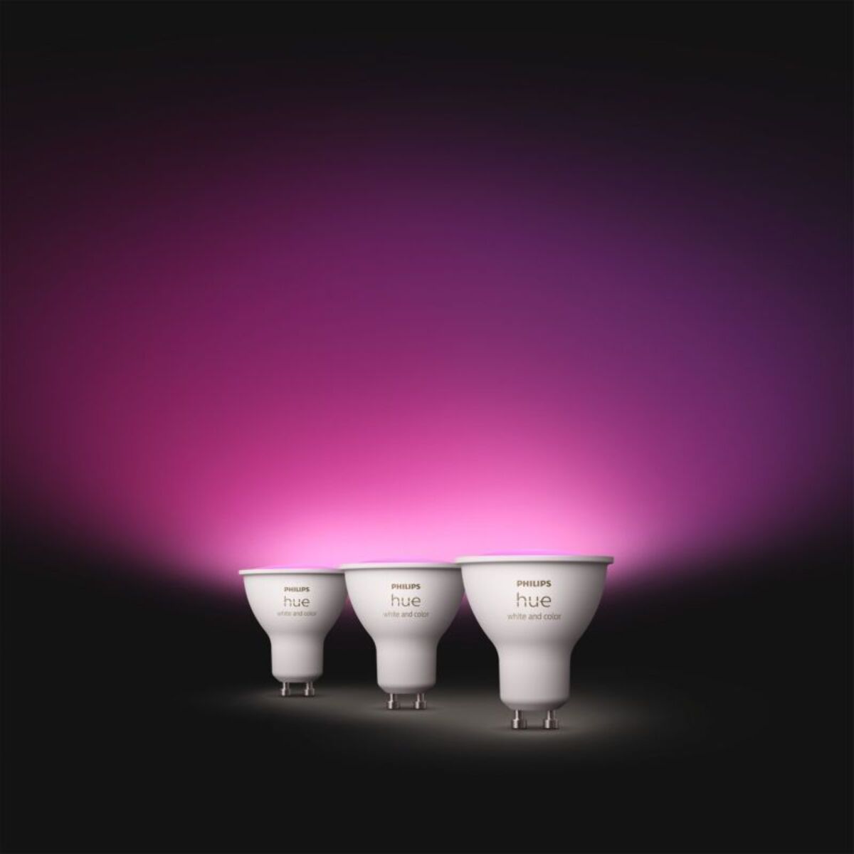 Pack PHILIPS Pack de 3 ampoules 4.3W GU10 White&Color