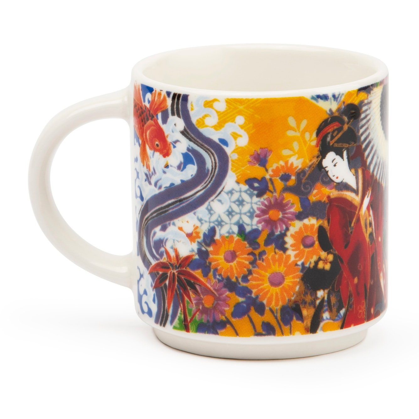 Set 6 Tasses à Café Excelsa – Kimono, New Bone China Multicolore