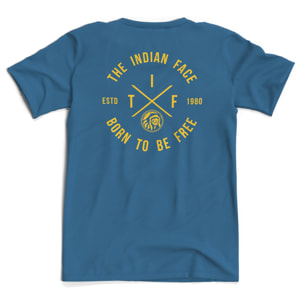 Camisetas para hombre, mujer y niño The Indian Face Soul Azul Bluefin