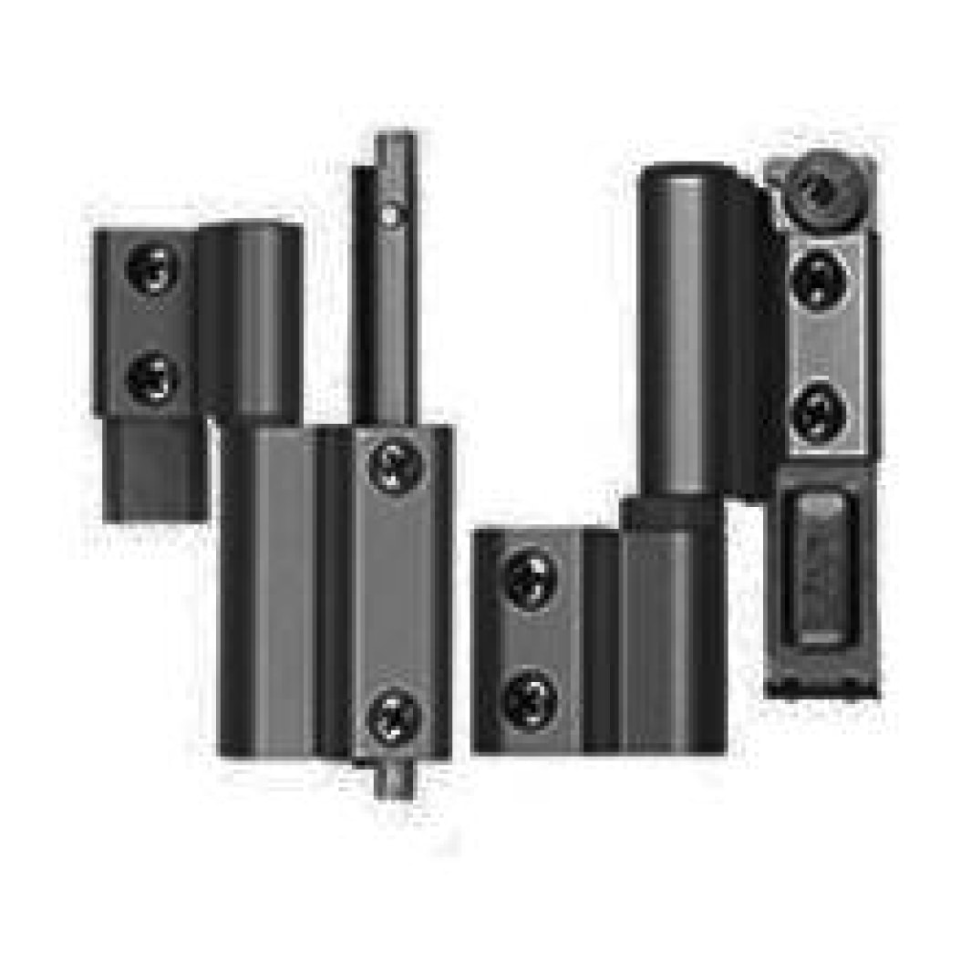 Paire de paumelle symétrique Galicube FAPIM oscillo-battant ral 9005 Noir - 1404AI-37