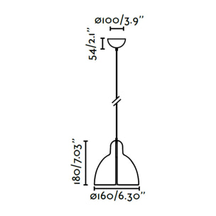 VENICE Lampe suspension noire
