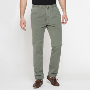 JOGGER PANT IN GABARDINA LEGGERA CON ELASTICO IN VITA