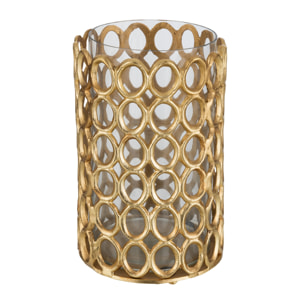 J-Line photophore Rond Cercles - aluminium - or - large