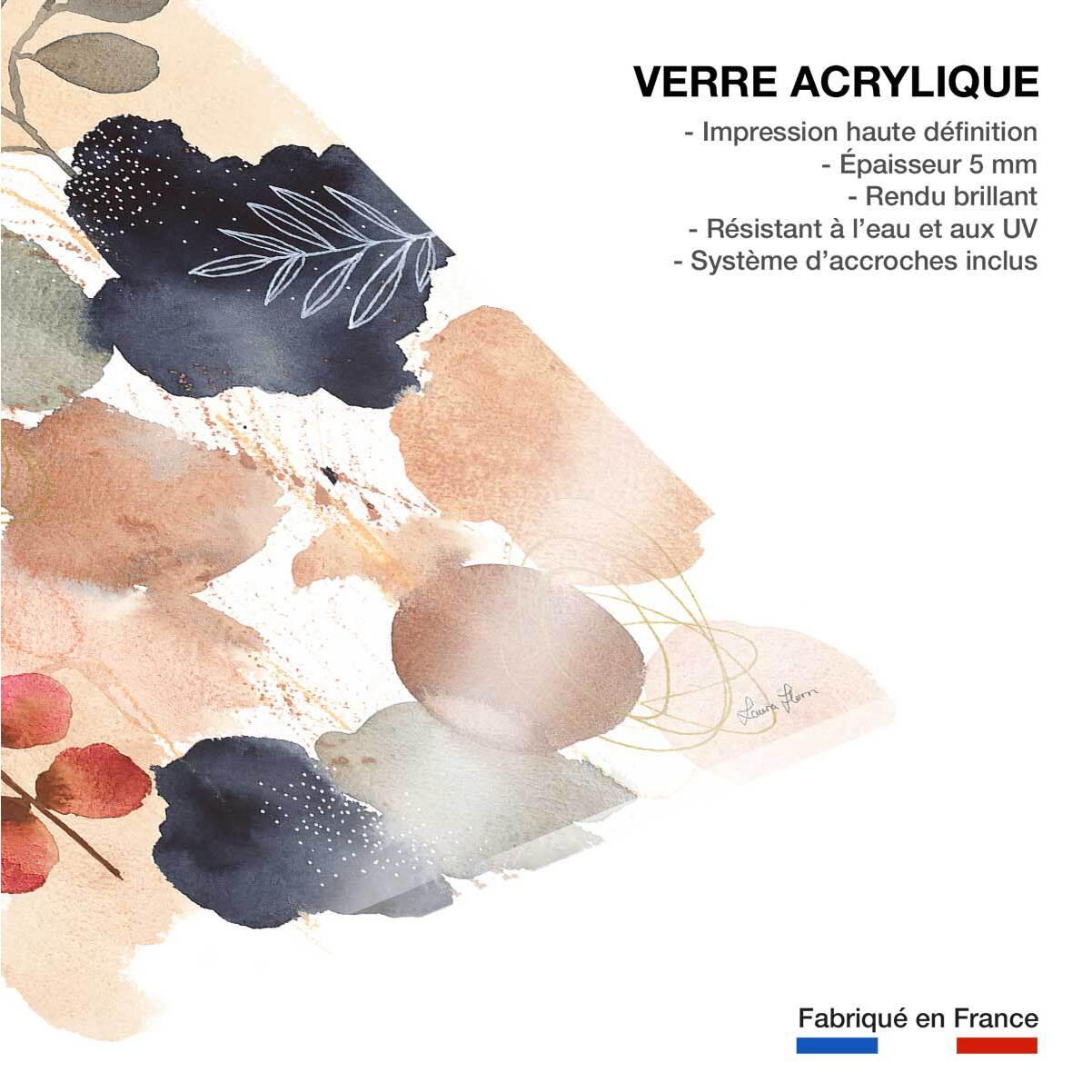 Tableau fleurs Nature et sérénité Tableau plexiglas