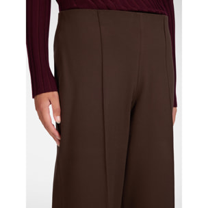 Elena Mirò - Pantaloni in jersey misto viscosa - Marrone