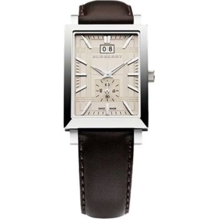 Reloj Burberry BU1322 Hombre Analogico Cuarzo con Correa de Cuero
