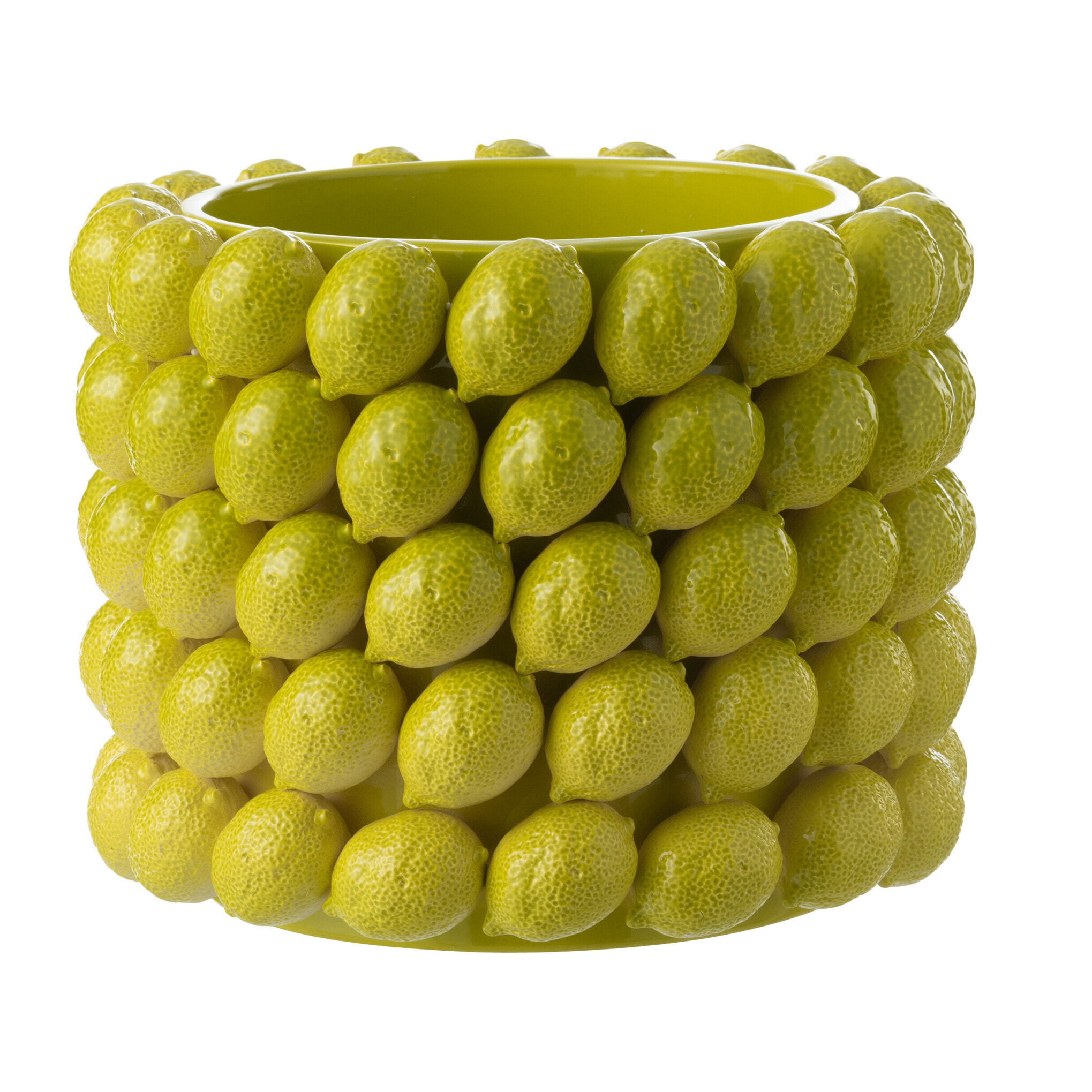 J-Line cache-pot Citron Vert - céramique - rouge - extra large - Ø 36 cm