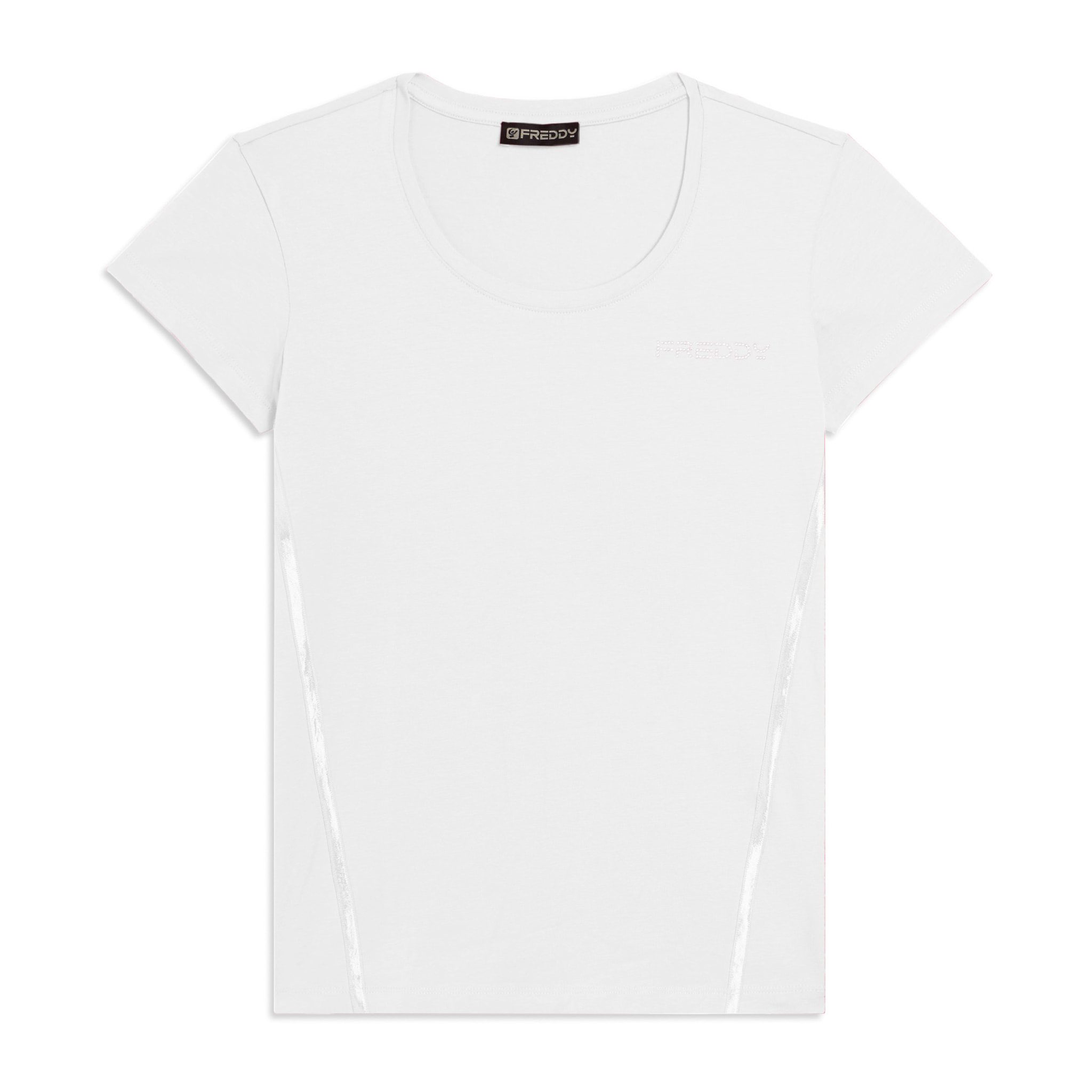 T-shirt Manica Corta con Logo FREDDY e Inserti Elastici