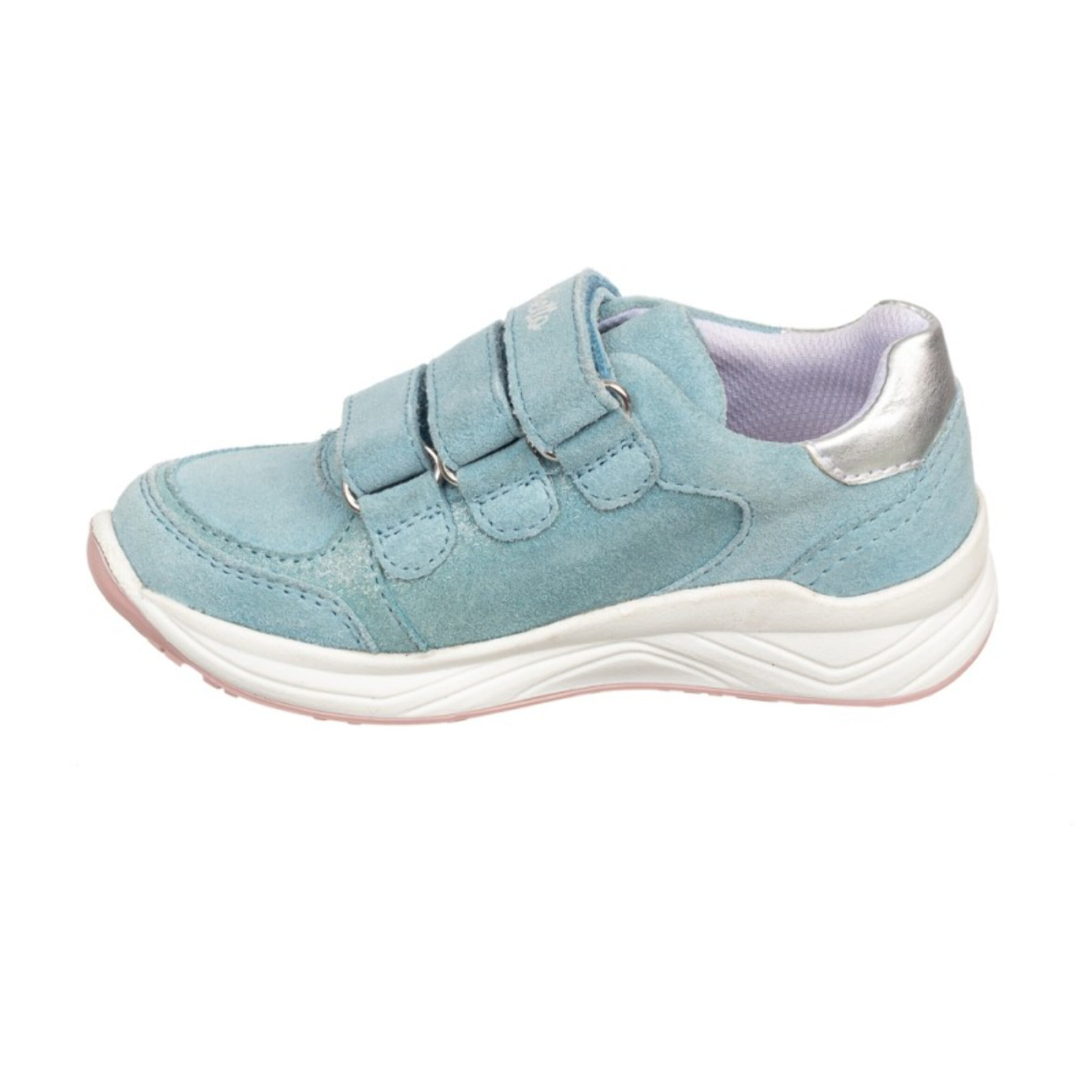 Deportiva toda piel tres velcros