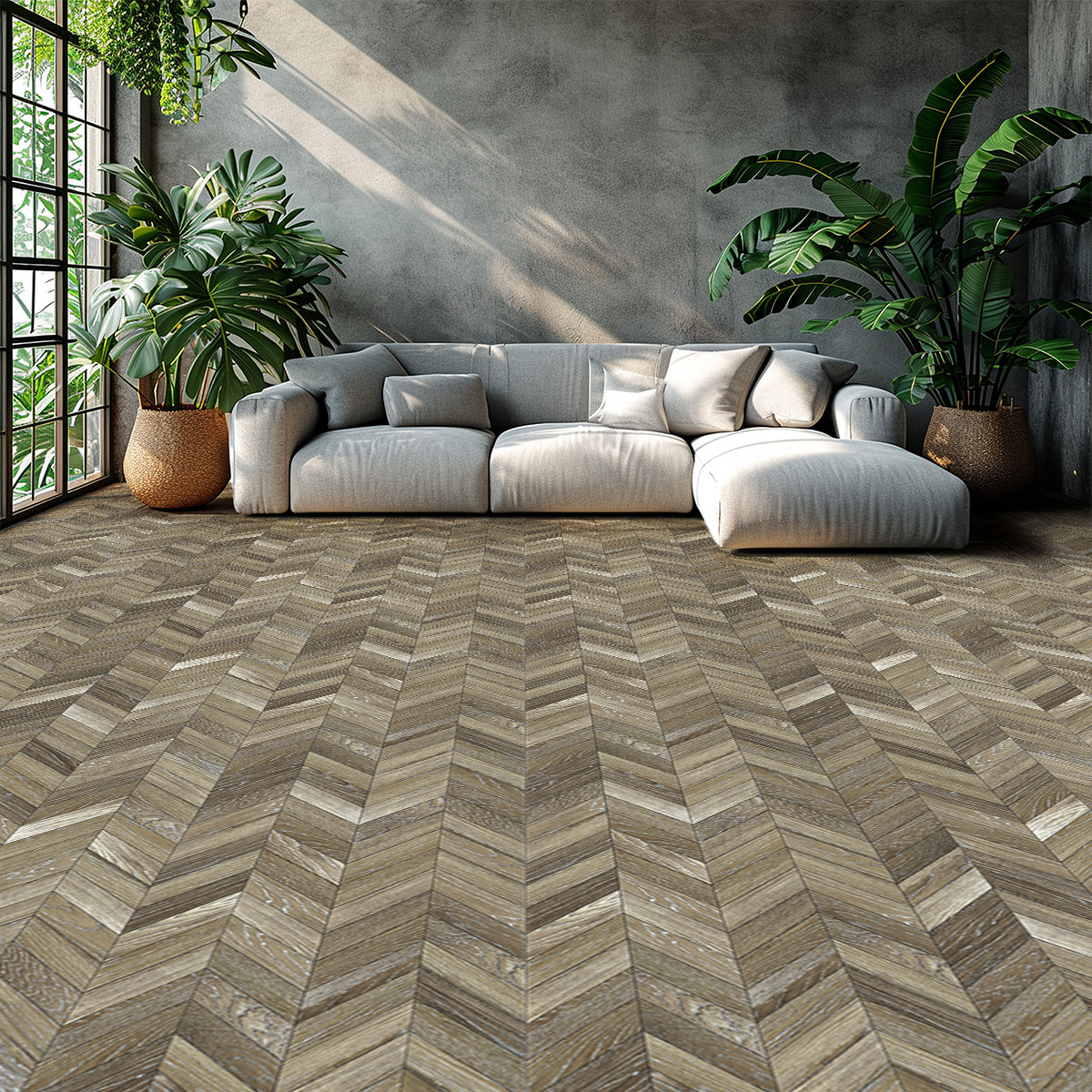 Revêtement sticker sol - PARQUET BOIS DU KANSAS - Rouleau adhésif Protection Anti-dérapant