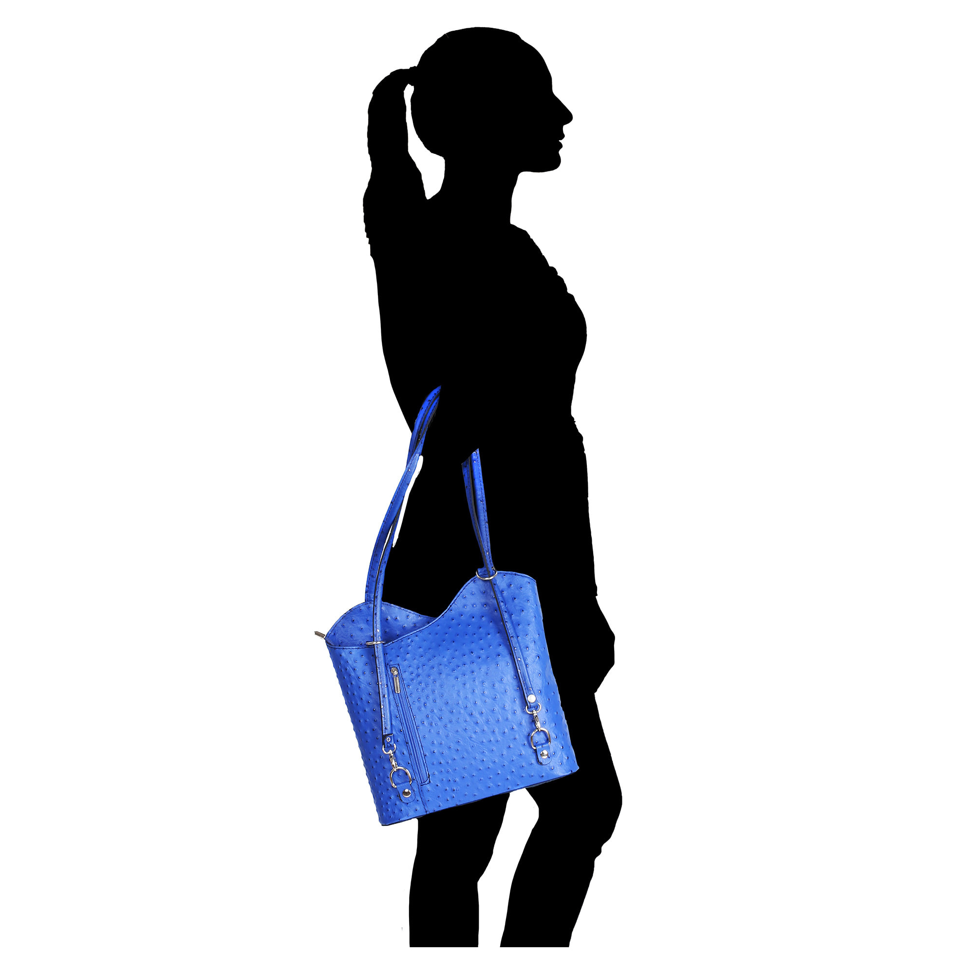 Chicca Borse Borsa a Spalla Blu