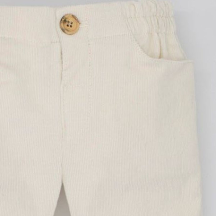 PANTALÓN PANA BOLSILLOS CRUDO