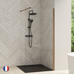 KINEDO Paroi douche 200 x 110 Smart Design Nordic Chêne Naturel