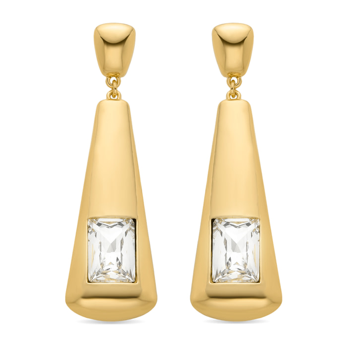Pendientes acabado en oro amarillo de 18k