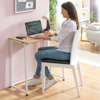 Scrivania pieghevole Dolenkaf InnovaGoods - bianco e color naturale - 80x75x45 cm
