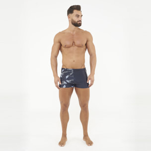Costume boxer da nuoto HALLEK nero grigio