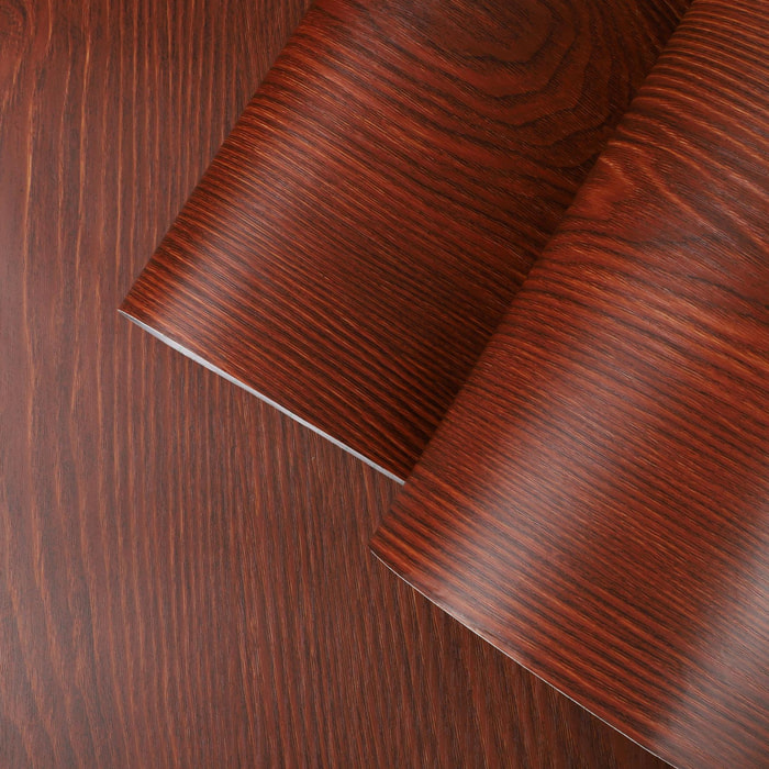 Rouleau adhésif bois noyer foncé au mètre - Autocollants Revêtement Adhésif Cuisine Meubles Salle de bain