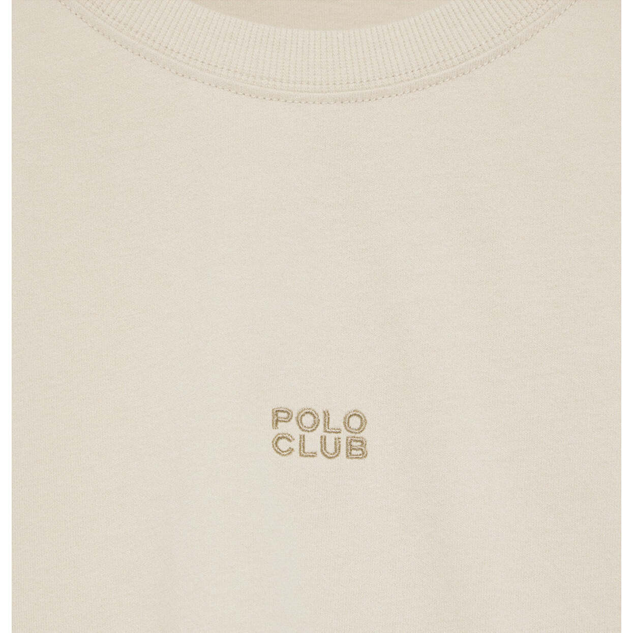 Camiseta color crudo Danae con logo bordado