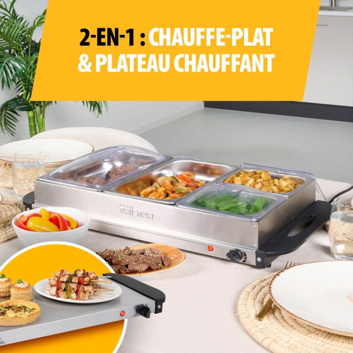 Chauffe Plats TRISTAR Chauffe plat BP-6285