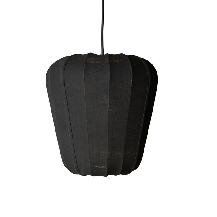 Suspension en coton noir et métal d34cm  ALBA