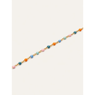 Collana Dots Alpine Enamel Acciao Placcato Oro