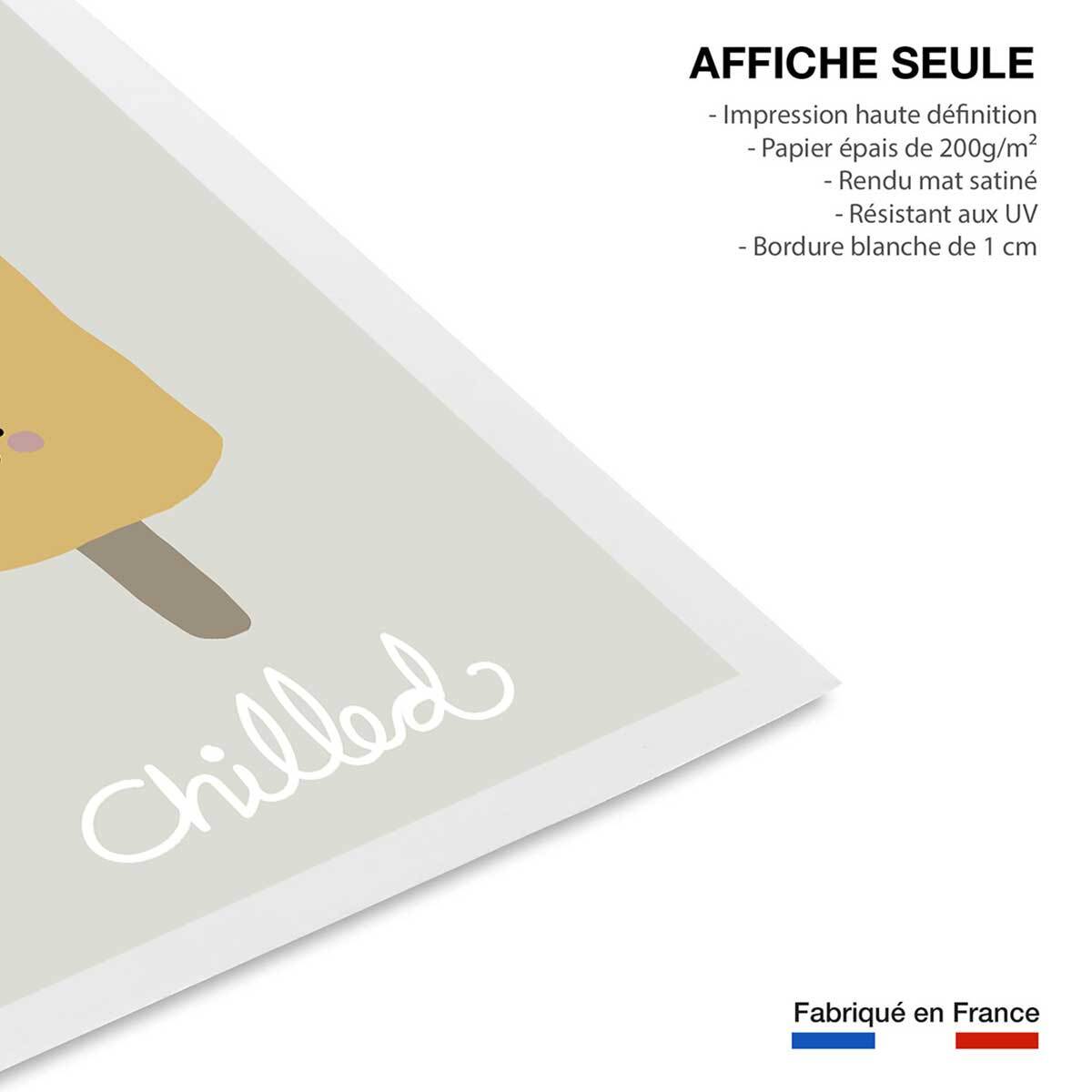 Affiche enfant glaces Affiche seule