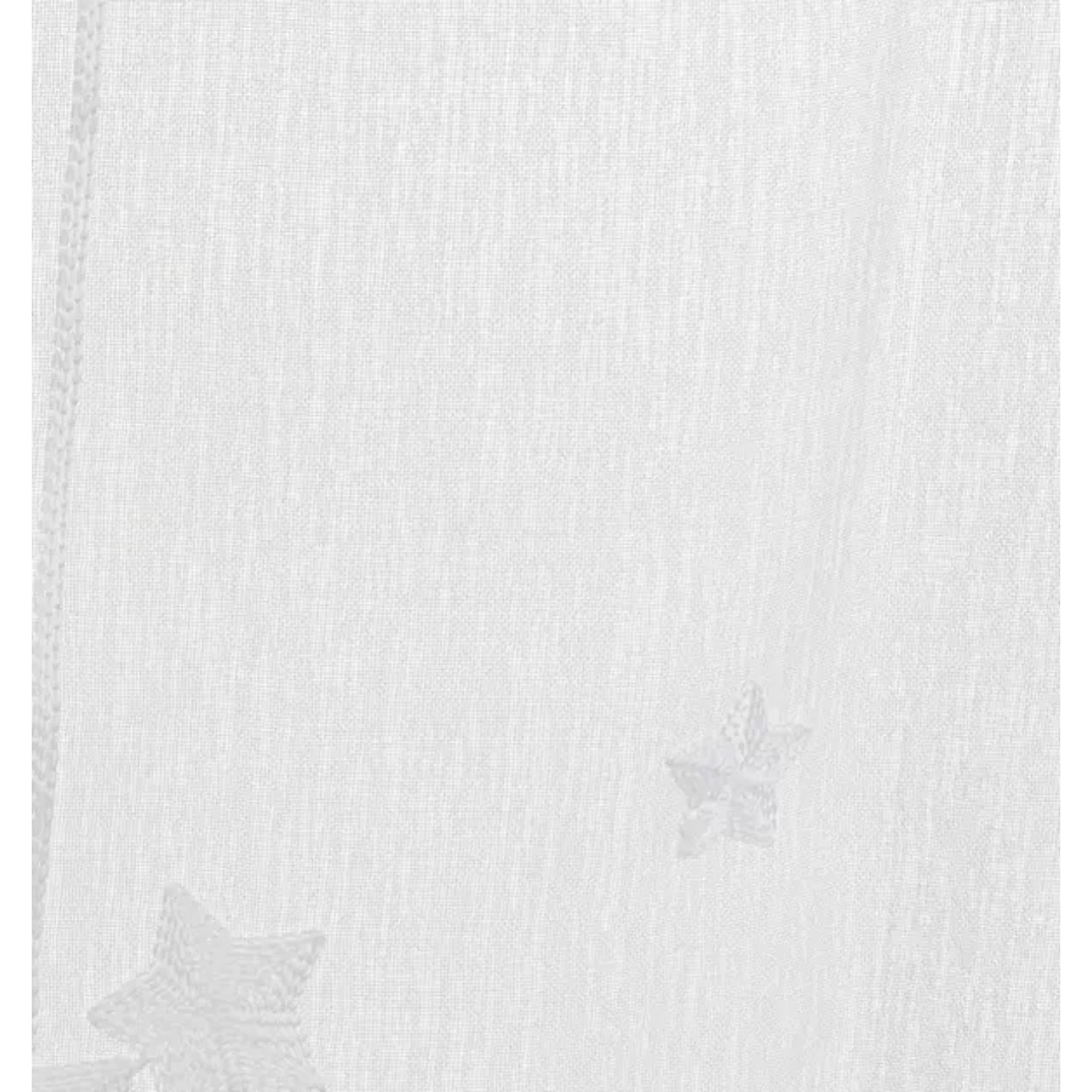 Voilage "Etoiles" en métal H240cm blanc