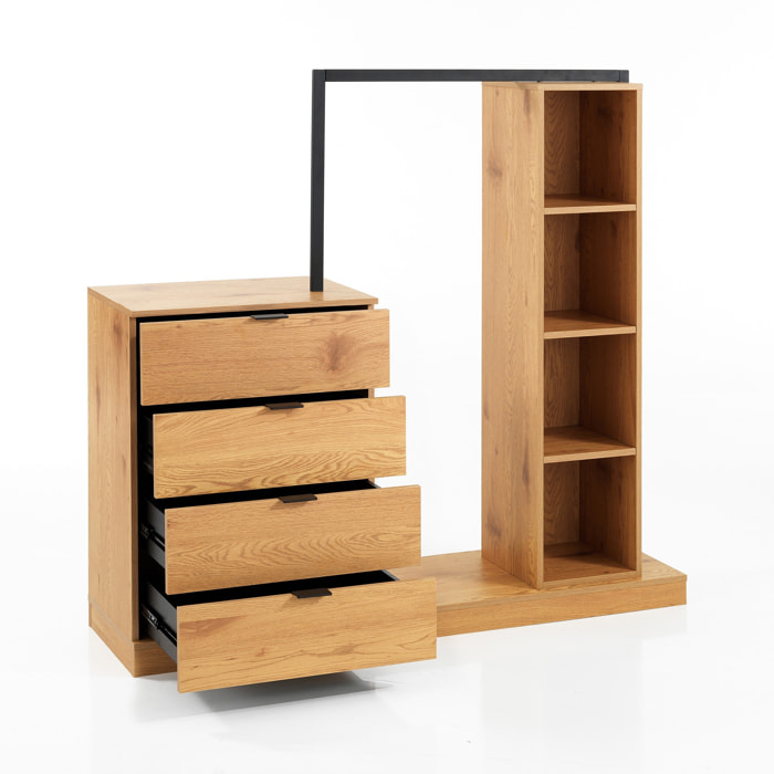Tomasucci Meuble 4 tiroirs STOCKHOLM Marron