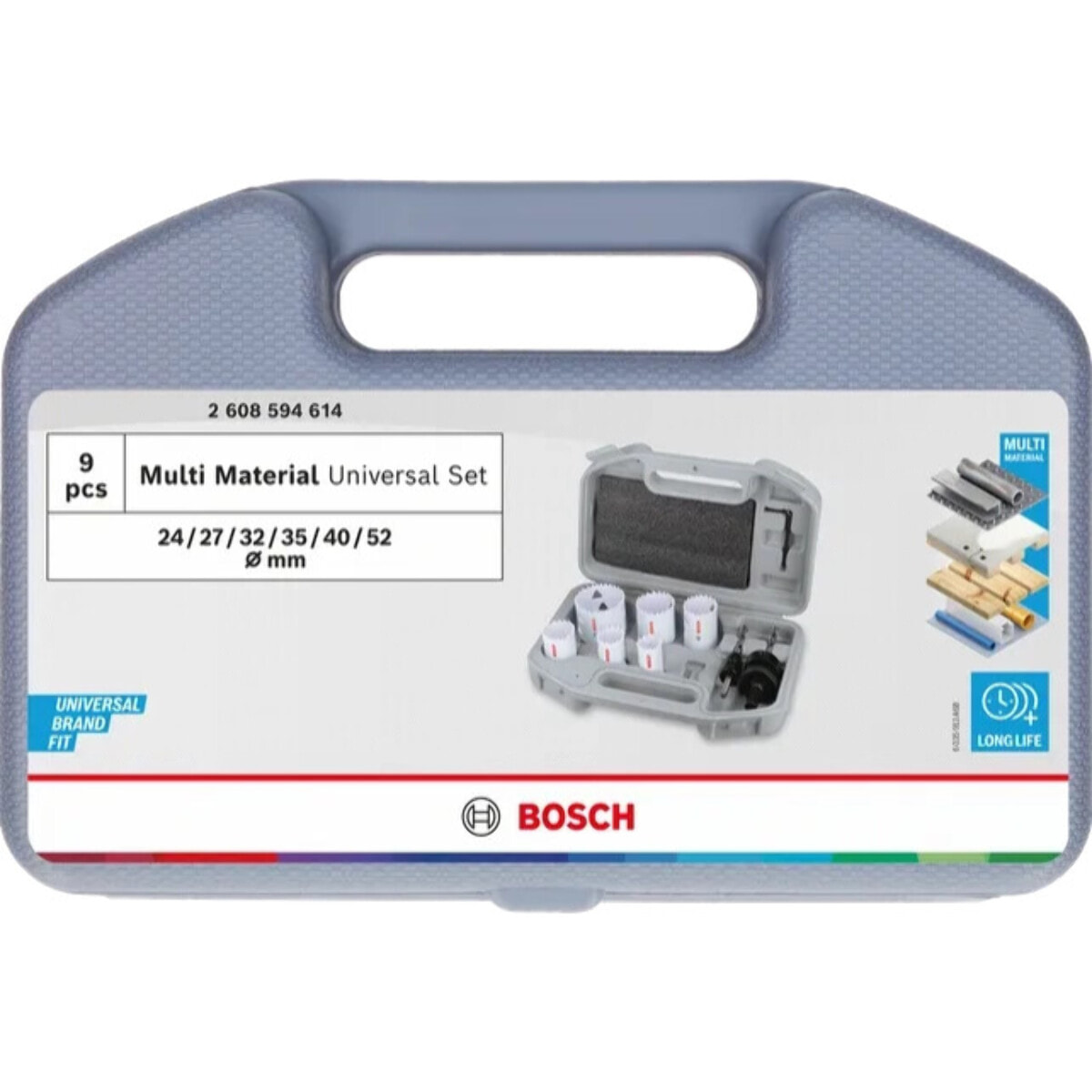 Coffret de scies trépans à filetage Multi Material - BOSCH - 2608594614