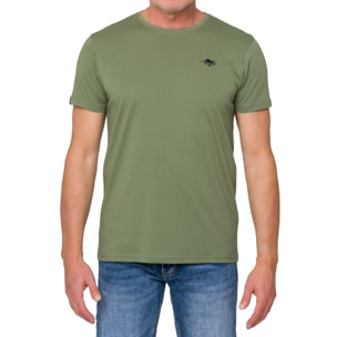 Camiseta de algodón 180 gr Hot Buttered Mistral verde militar
