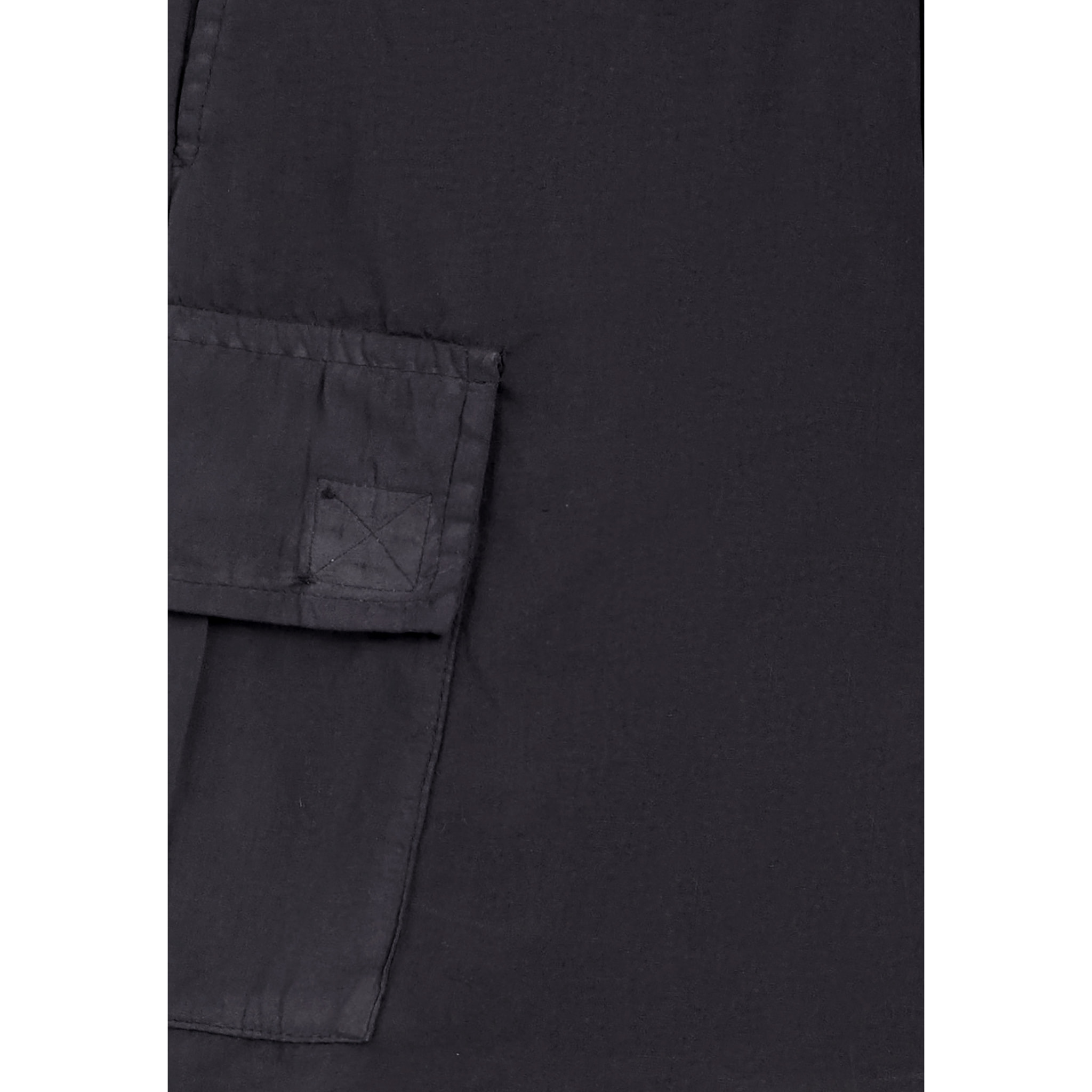 Pantaloni cargo da bambina in cotone tinto capo