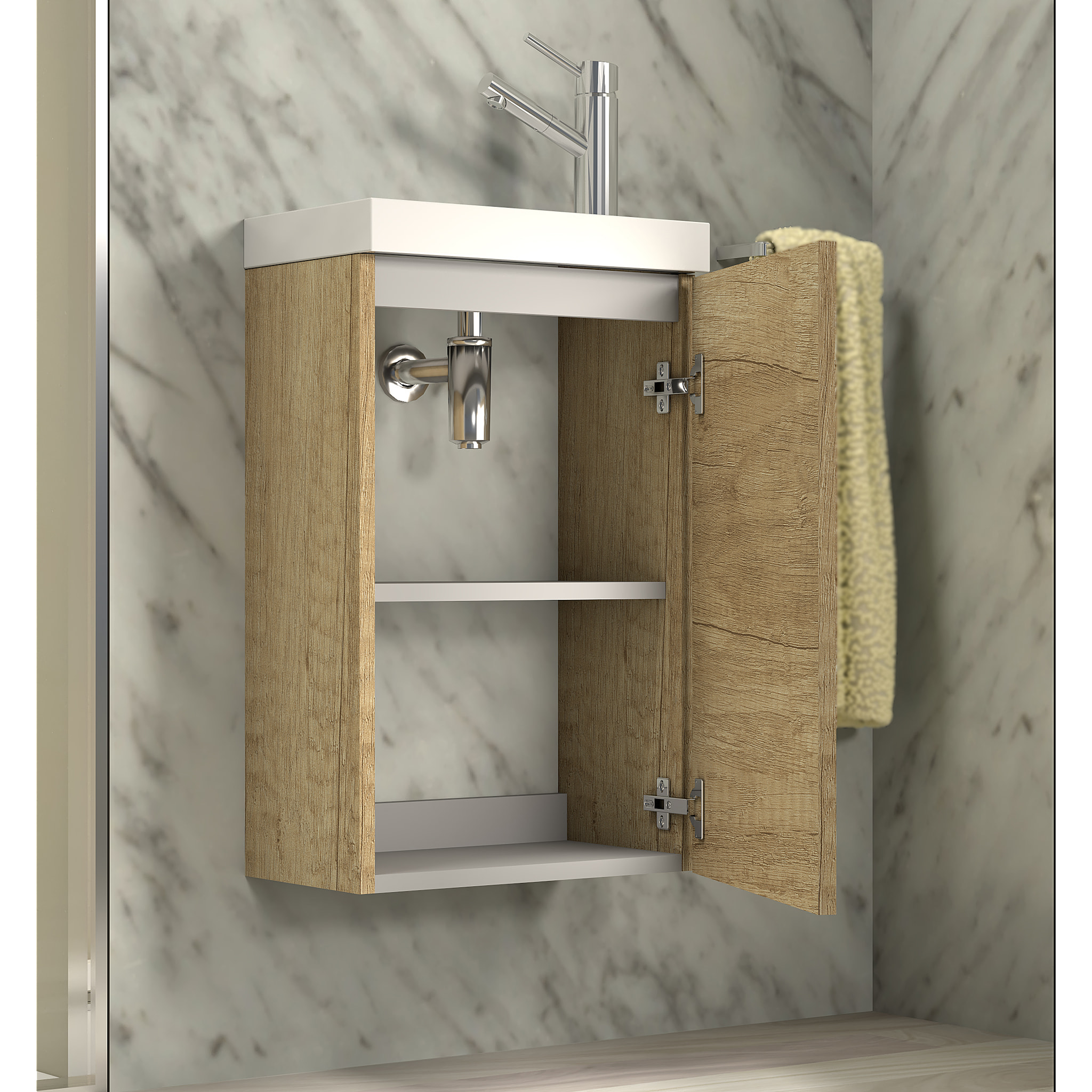 Conjunto mueble de baño LAVEMAINS 40 Alday