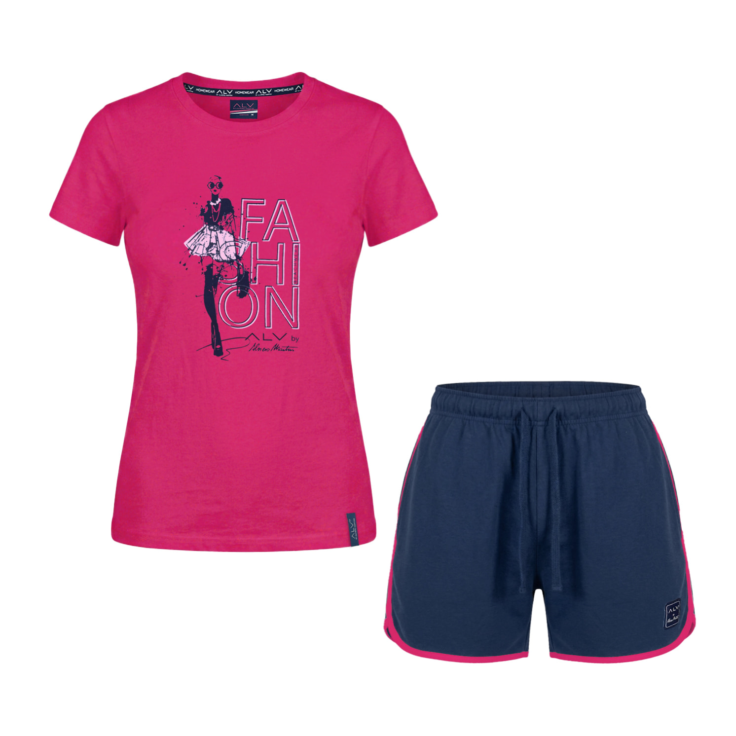 Completo Donna ALVIERO MARTINI Manica Corta Cotone