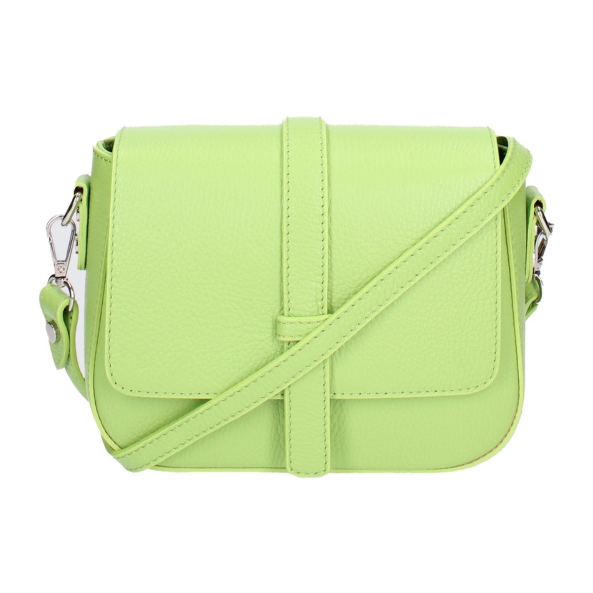 Borsa a tracolla da donna - Modello False - Vera pelle - 21.5 x 22.0 x 6.5 cm