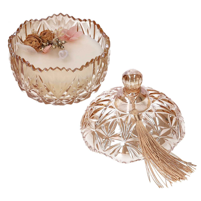 Candela profumata Ebano in vetro cm24x13h8