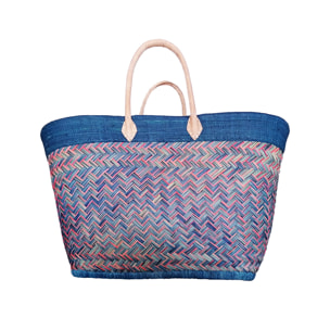 Panier artisanal Antaly GM Bleu