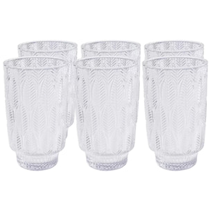 Verres à eau Fogli set de 6 Kare Design