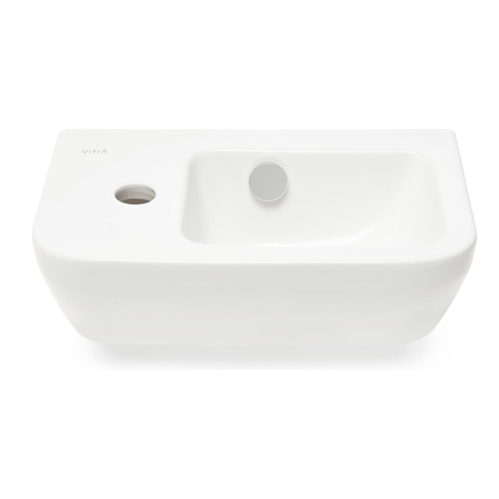 Intégra Lave-mains 37x22 cm, trou pour robinet à gauche, blanc (7090-003-0028)