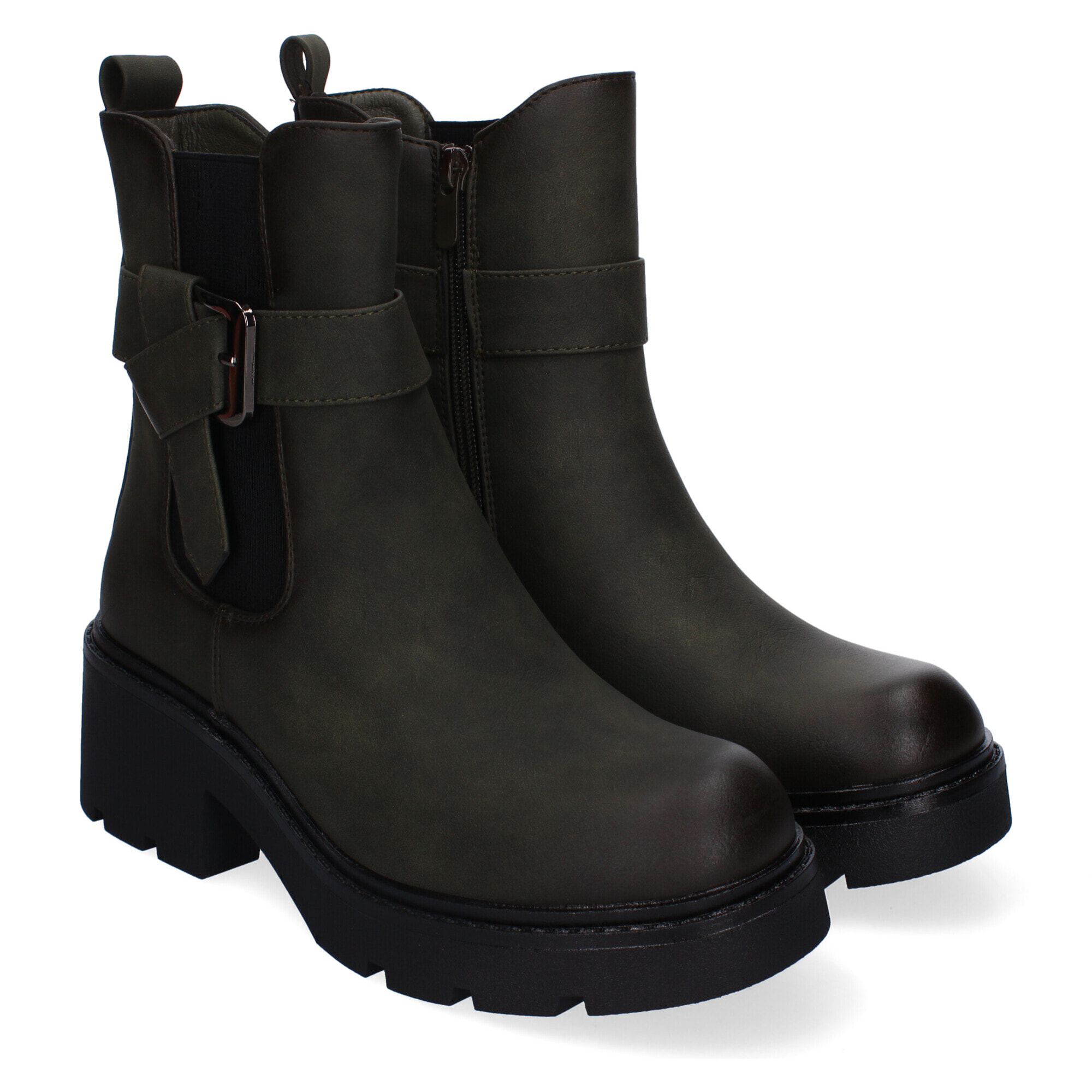 Botines de Tacón para Mujer, Comodos y Elegantes con Suela Dentada