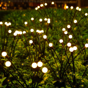 9 Balise solaire 90 boules LYRA H70CM