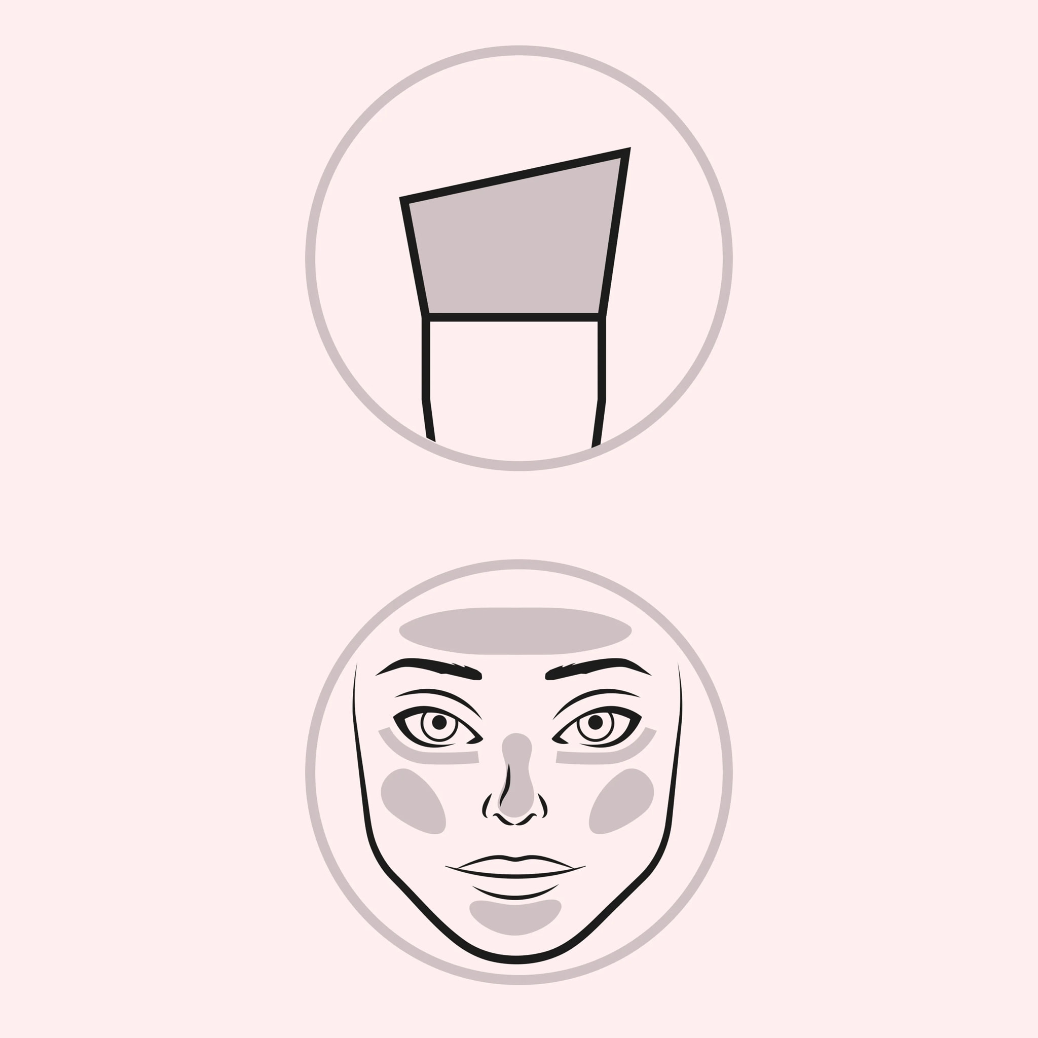 F103 DETAIL FOUNDATION Pennello viso ideale per applicare formule liquide e in crema.