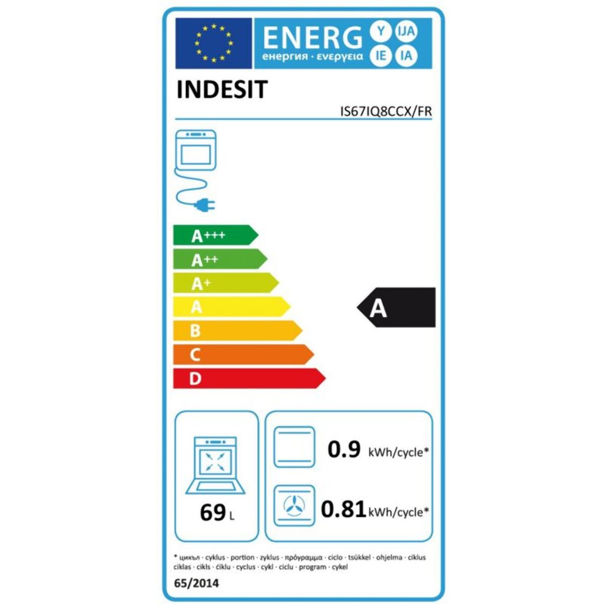 Cuisinière induction INDESIT IS67IQ8CCX/FR Steam