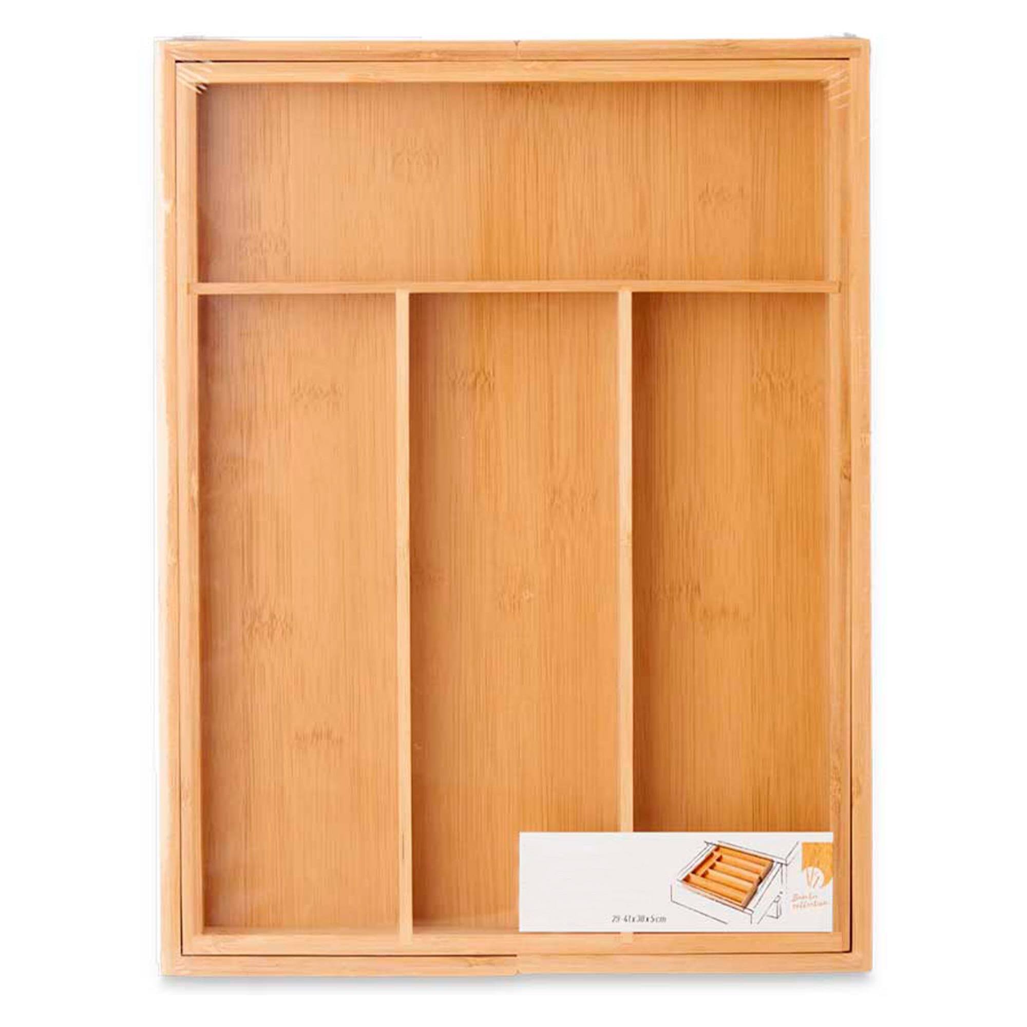 Cubertero bambu 6 huecos extensible colección kinvara