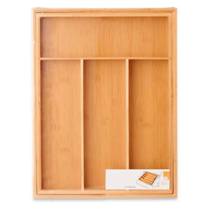 Cubertero bambu 6 huecos extensible colección kinvara