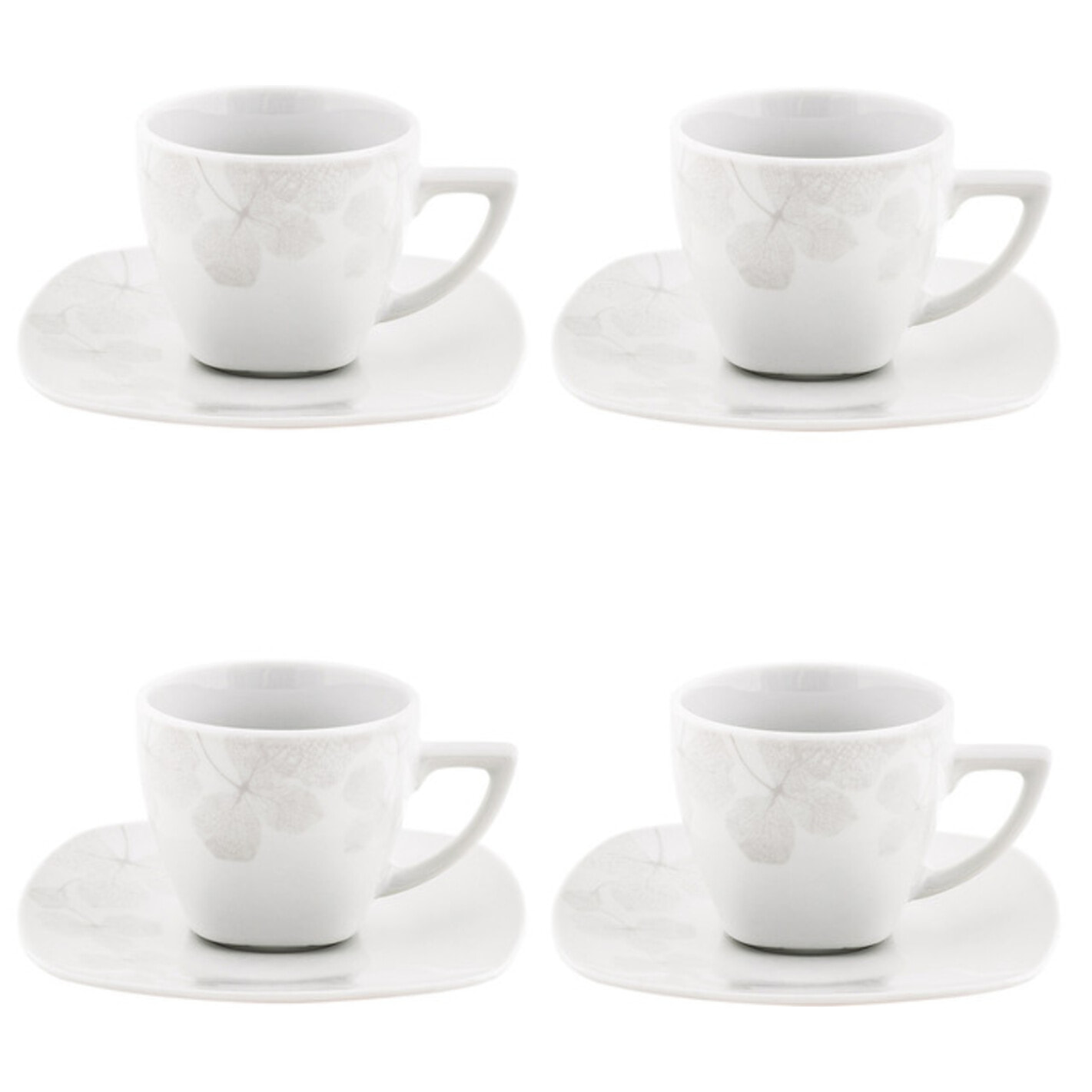 Set tè Ambra da 4 pezzi in porcellana